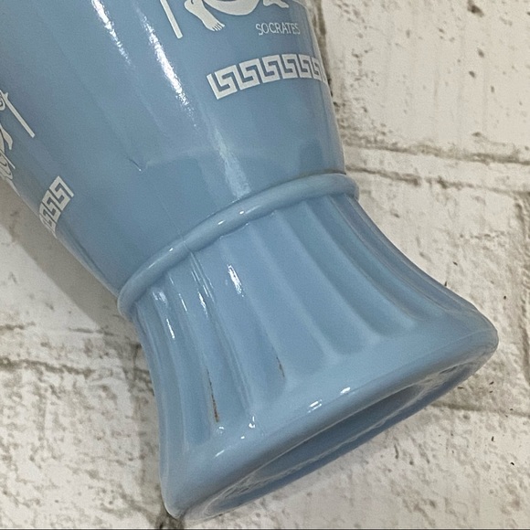 Vintage Jim Beam Grecian Philosophers Socrates Plato Aristotle Blue Decanter - Picture 12 of 13